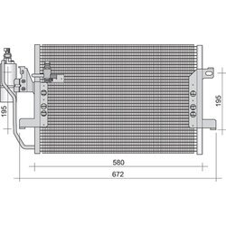 Kondenzátor klimatizácie MAGNETI MARELLI 350203274000