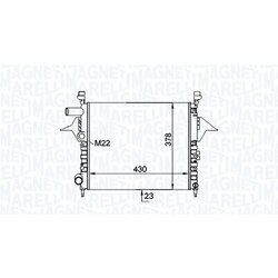 Chladič motora MAGNETI MARELLI 350213161200