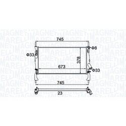 Chladič motora MAGNETI MARELLI 350213173900