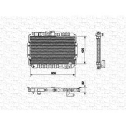 Chladič motora MAGNETI MARELLI 350213551000