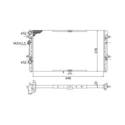 Chladič motora MAGNETI MARELLI 350213816003