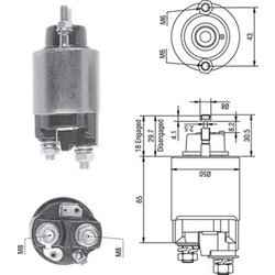 Elektromagnetický spínač pre štartér MAGNETI MARELLI 940113050235