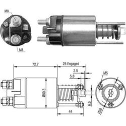 Elektromagnetický spínač pre štartér MAGNETI MARELLI 940113050528