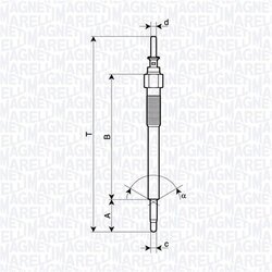 Žeraviaca sviečka MAGNETI MARELLI 062900135304