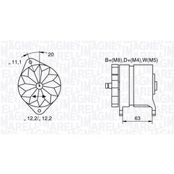 Alternátor MAGNETI MARELLI 063534690480