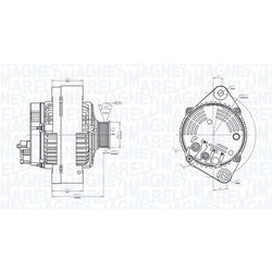 Alternátor MAGNETI MARELLI 063731318010