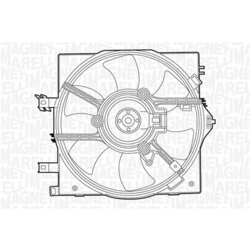 Ventilátor chladenia motora MAGNETI MARELLI 069422420010