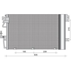 Kondenzátor klimatizácie MAGNETI MARELLI 350203255000