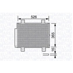 Kondenzátor klimatizácie MAGNETI MARELLI 350203654000