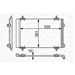 Kondenzátor klimatizácie MAGNETI MARELLI 350203721000