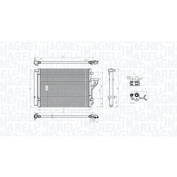 Kondenzátor klimatizácie MAGNETI MARELLI 350203778000