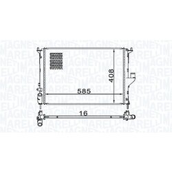 Chladič motora MAGNETI MARELLI 350213160900