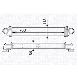 Chladič plniaceho vzduchu MAGNETI MARELLI 351319201970