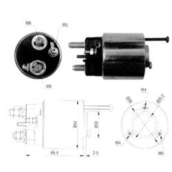 Elektromagnetický spínač pre štartér MAGNETI MARELLI 940113050065