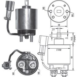 Elektromagnetický spínač pre štartér MAGNETI MARELLI 940113050244