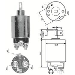 Elektromagnetický spínač pre štartér MAGNETI MARELLI 940113050276