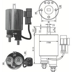 Elektromagnetický spínač pre štartér MAGNETI MARELLI 940113050381