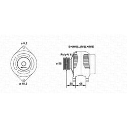 Alternátor MAGNETI MARELLI 943356980010