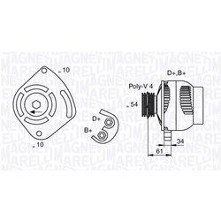 Alternátor MAGNETI MARELLI 063377030010