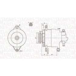 Alternátor MAGNETI MARELLI 063731183010