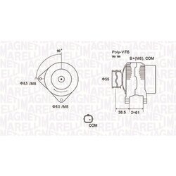 Alternátor MAGNETI MARELLI 063731975010