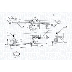 Systém čistenia skiel MAGNETI MARELLI 064351735010 - obr. 1