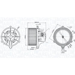 Vnútorný ventilátor MAGNETI MARELLI 069412384010