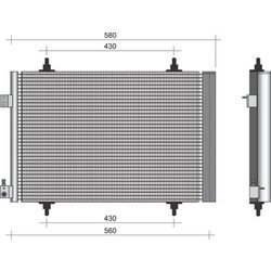 Kondenzátor klimatizácie MAGNETI MARELLI 350203382000