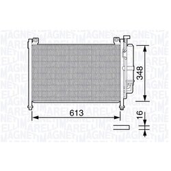 Kondenzátor klimatizácie MAGNETI MARELLI 350203666000