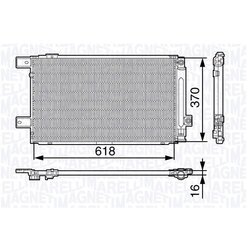Kondenzátor klimatizácie MAGNETI MARELLI 350203676000