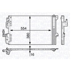 Kondenzátor klimatizácie MAGNETI MARELLI 350203726000