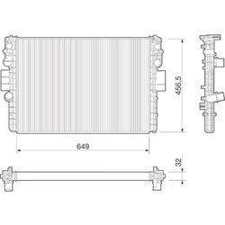 Chladič motora MAGNETI MARELLI 350213016000