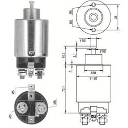 Elektromagnetický spínač pre štartér MAGNETI MARELLI 940113050288