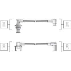 Sada zapaľovacích káblov MAGNETI MARELLI 941145260723