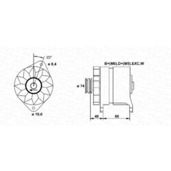 Alternátor MAGNETI MARELLI 944346129010