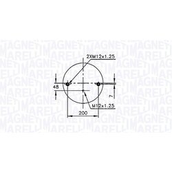 Mech pneumatického pruženia MAGNETI MARELLI 030607020100 - obr. 1