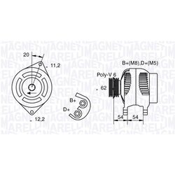 Alternátor MAGNETI MARELLI 063321858010