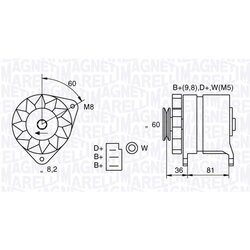 Alternátor MAGNETI MARELLI 063731227010