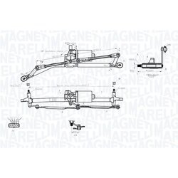 Systém čistenia skiel MAGNETI MARELLI 064012001011