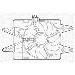 Ventilátor chladenia motora MAGNETI MARELLI 069422025010