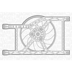 Ventilátor chladenia motora MAGNETI MARELLI 069422449010