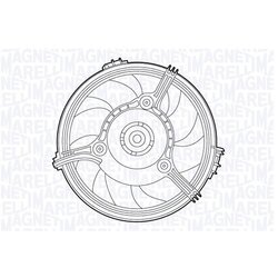 Ventilátor chladenia motora MAGNETI MARELLI 069422551010