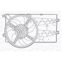 Ventilátor chladenia motora MAGNETI MARELLI 069422553010