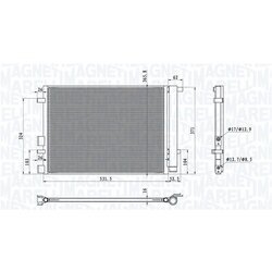 Kondenzátor klimatizácie MAGNETI MARELLI 350203100700