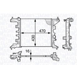 Chladič motora MAGNETI MARELLI 350213143200