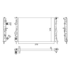 Chladič motora MAGNETI MARELLI 350213263003