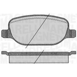Sada brzdových platničiek kotúčovej brzdy MAGNETI MARELLI 363916060425