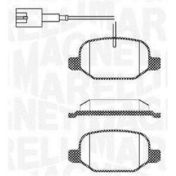 Sada brzdových platničiek kotúčovej brzdy MAGNETI MARELLI 363916060687