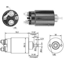 Elektromagnetický spínač pre štartér MAGNETI MARELLI 940113050403