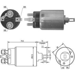 Elektromagnetický spínač pre štartér MAGNETI MARELLI 940113050421